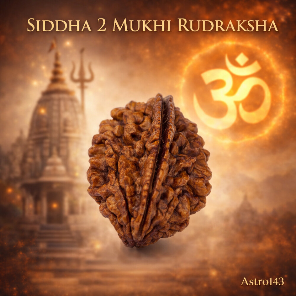 2 Mukhi Rudraksh (South indian)
