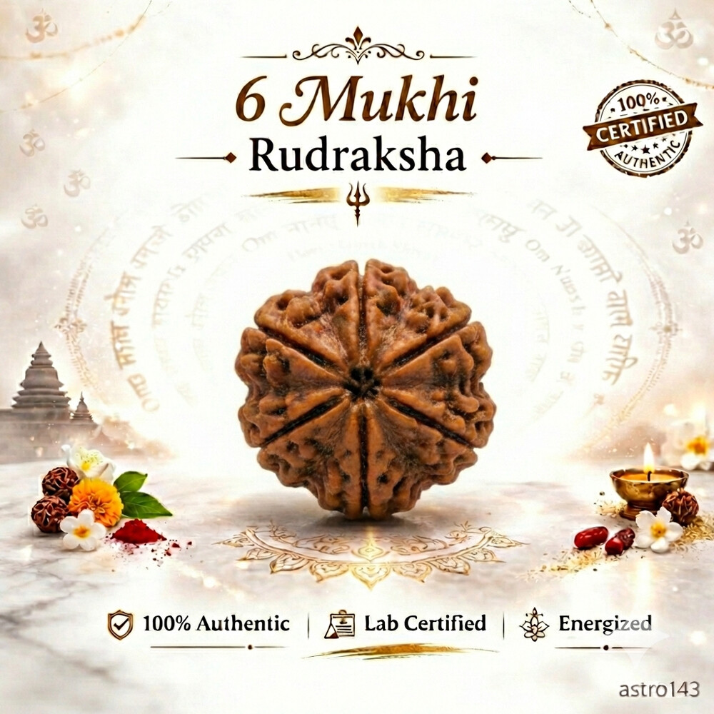 6 Mukhi Rudraksh