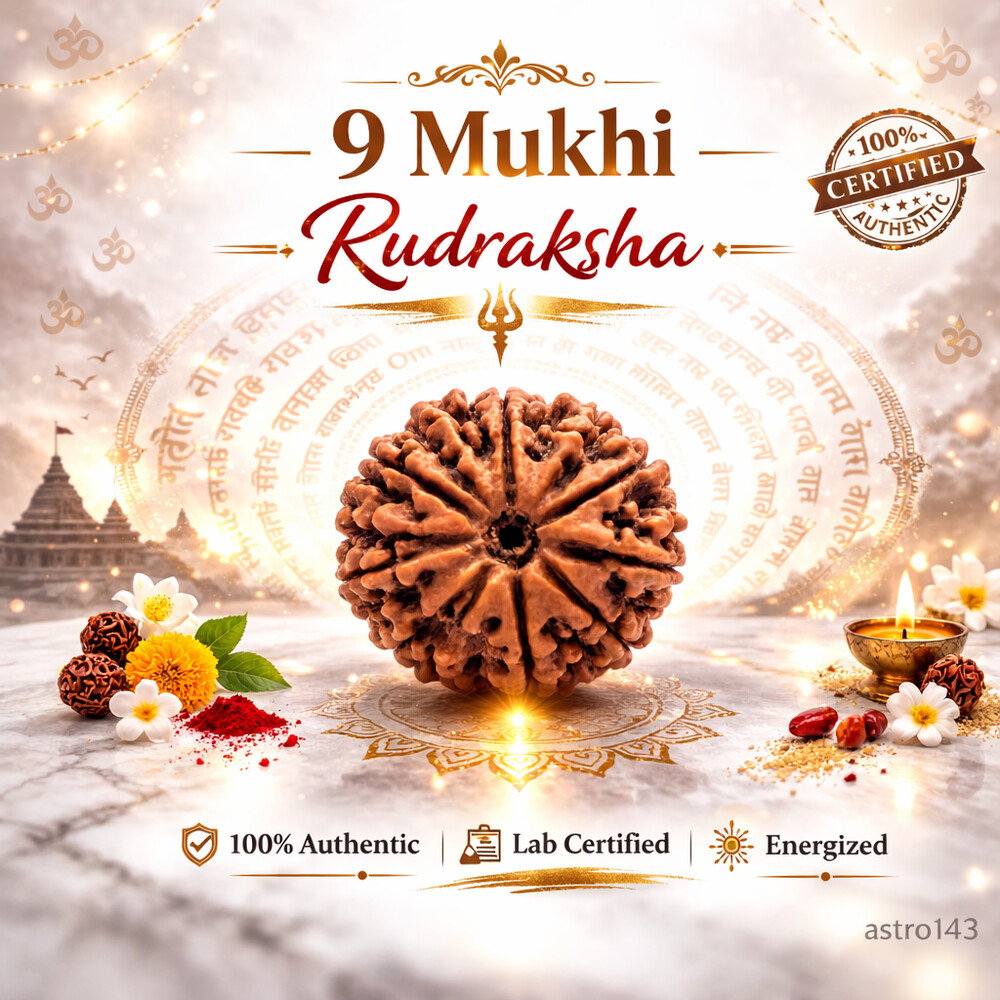 9 Mukhi Rudraksh