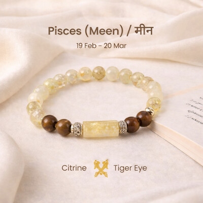 Pisces Zodiac Bracelet (Feb 19 - Mar 20)
