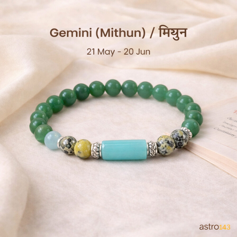 Gemini Zodiac Bracelet (May 21 - June 21)