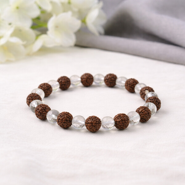 Rudraksha Sphatik Bracelet