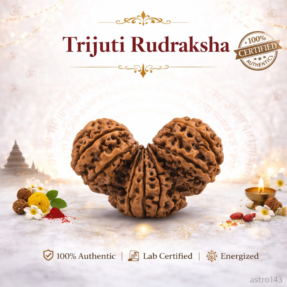 Trijuti Rudraksha