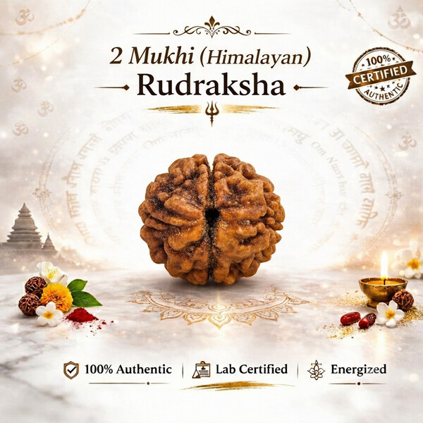2 Mukhi Rudraksha (Himalayan)