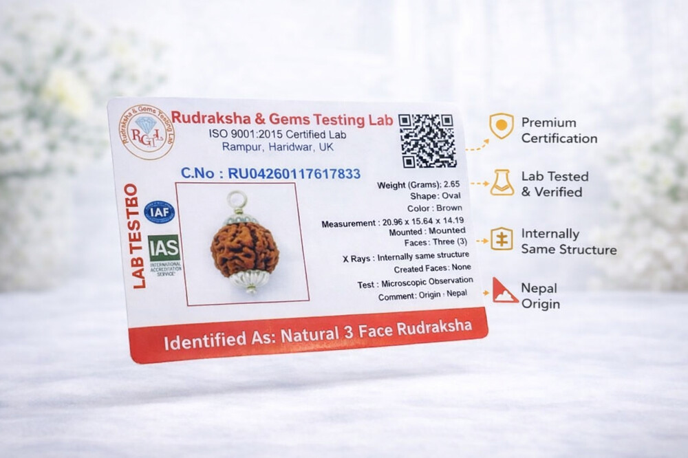 3 Mukhi Rudraksh (Nepali)