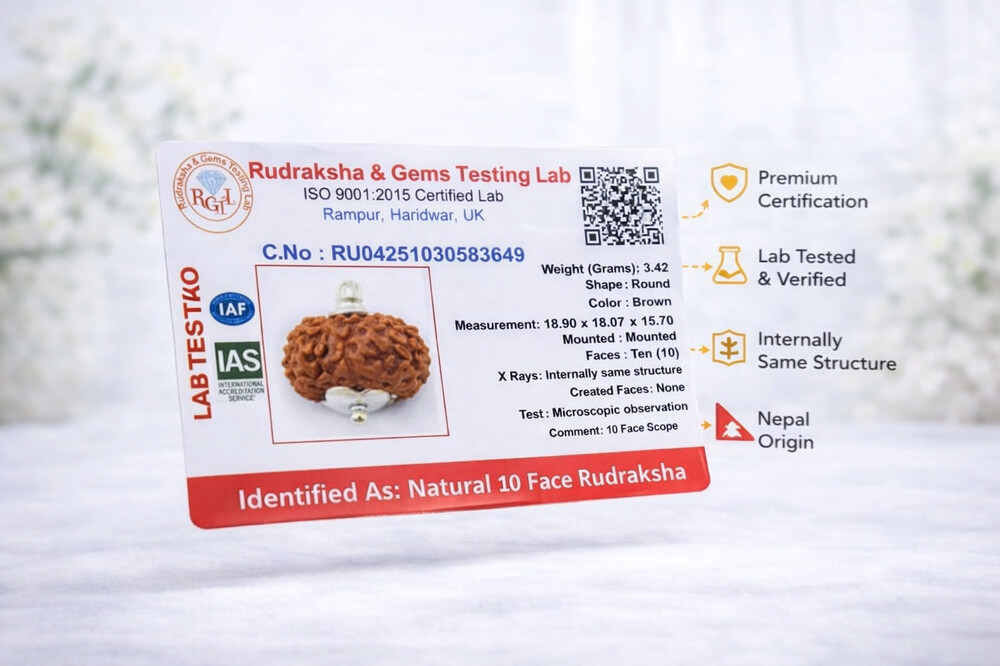 10 Mukhi Rudraksh (Indonesian)
