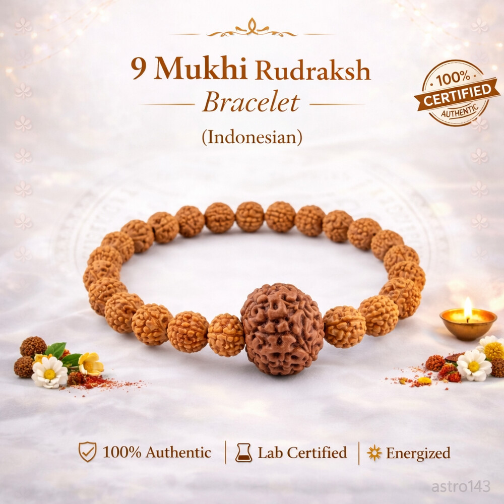 9 Mukhi Rudraksh Bracelet (Indonesian)