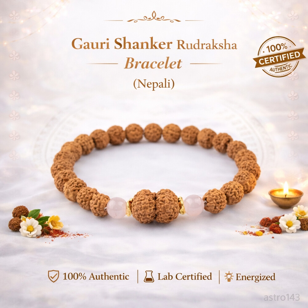 Gauri Shankar Rudraksh Bracelet (Nepali)