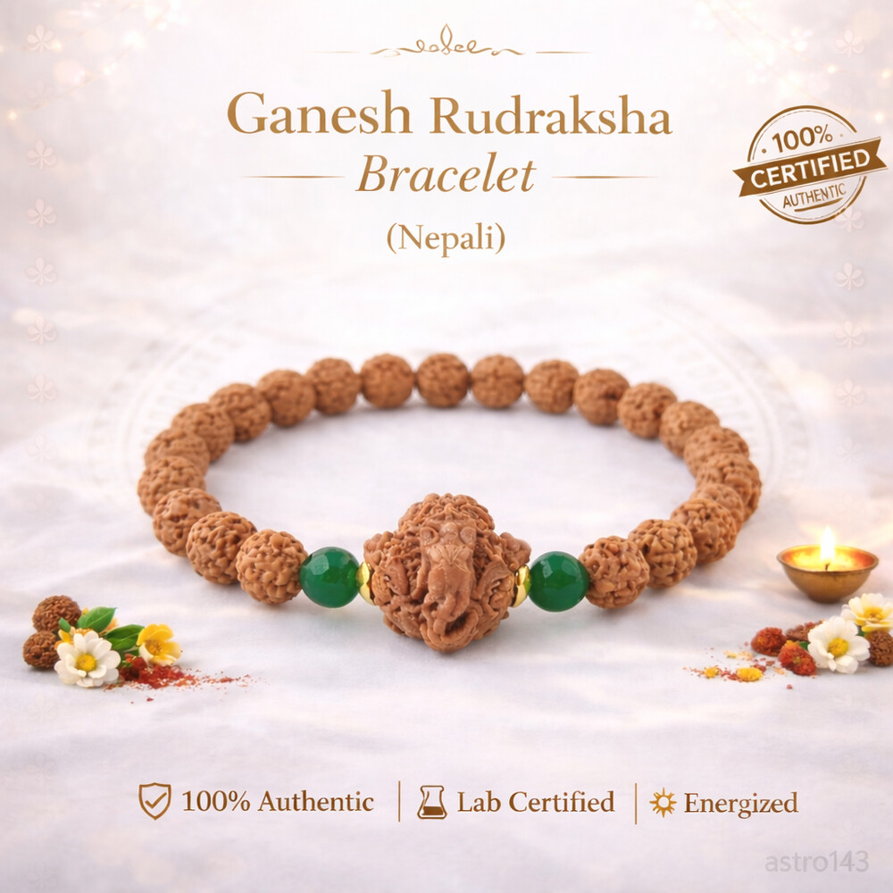 Ganesh Rudraksh Bracelet (Nepali)