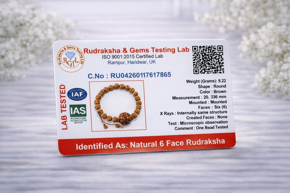 6 Mukhi Rudraksh Bracelet (Nepali)
