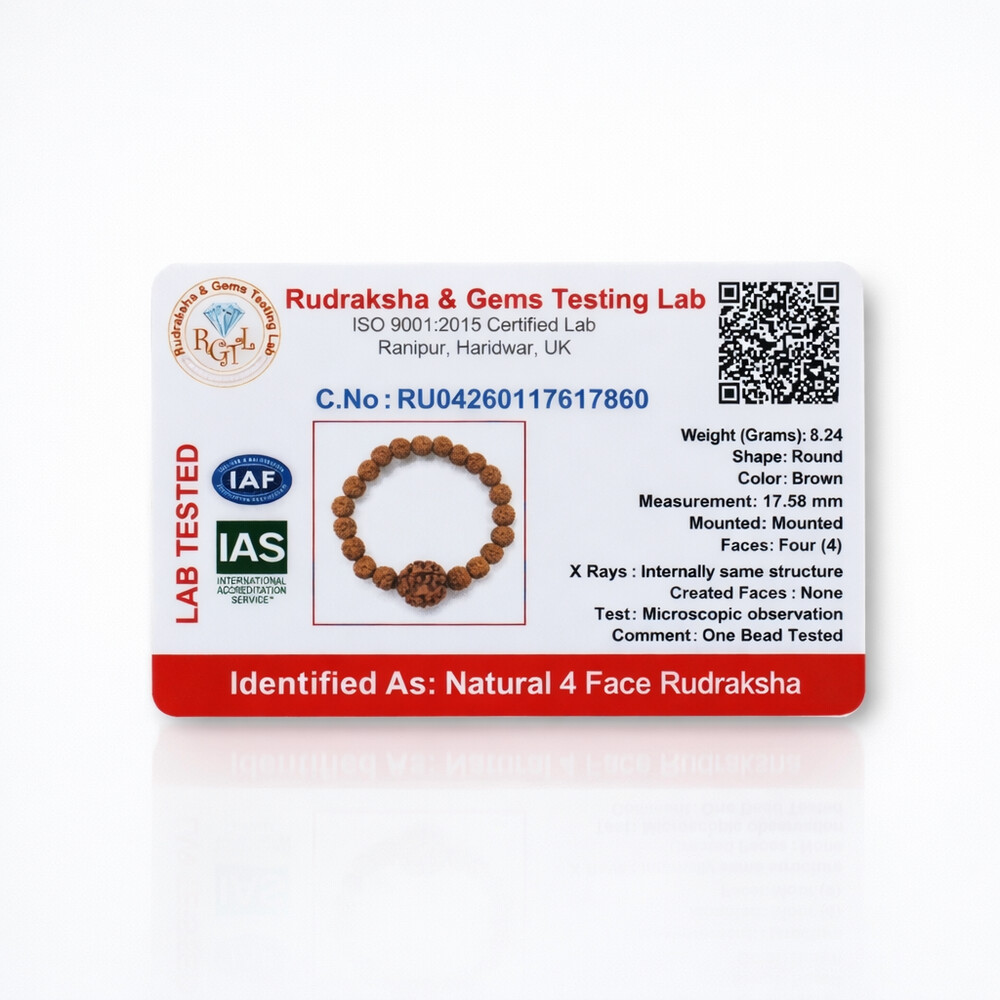 4 Mukhi Rudraksha Bracelet (Nepali)
