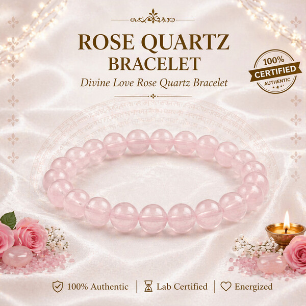 Rose Quartz Bracelet – Divine Love Rose Quartz Bracelet