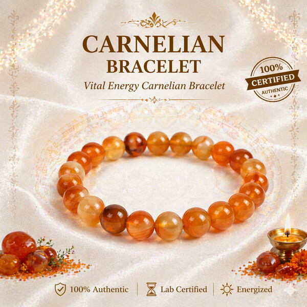 Carnelian Bracelet – Vital Energy Carnelian Bracelet