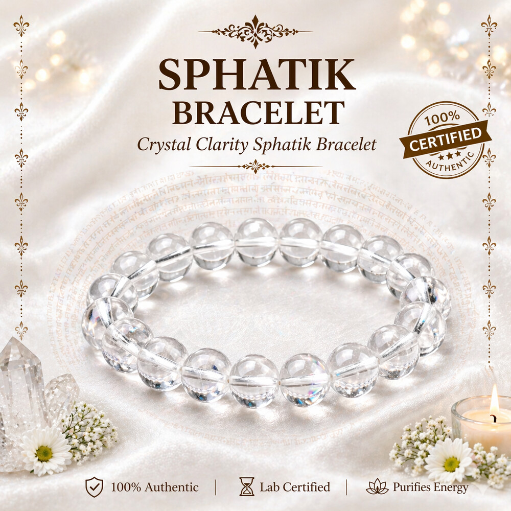 Sphatik Bracelet – Crystal Clarity Sphatik Bracelet