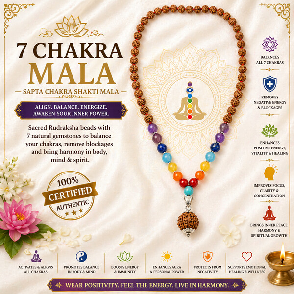 7 Chakra Mala – Sapta Chakra Shakti Mala