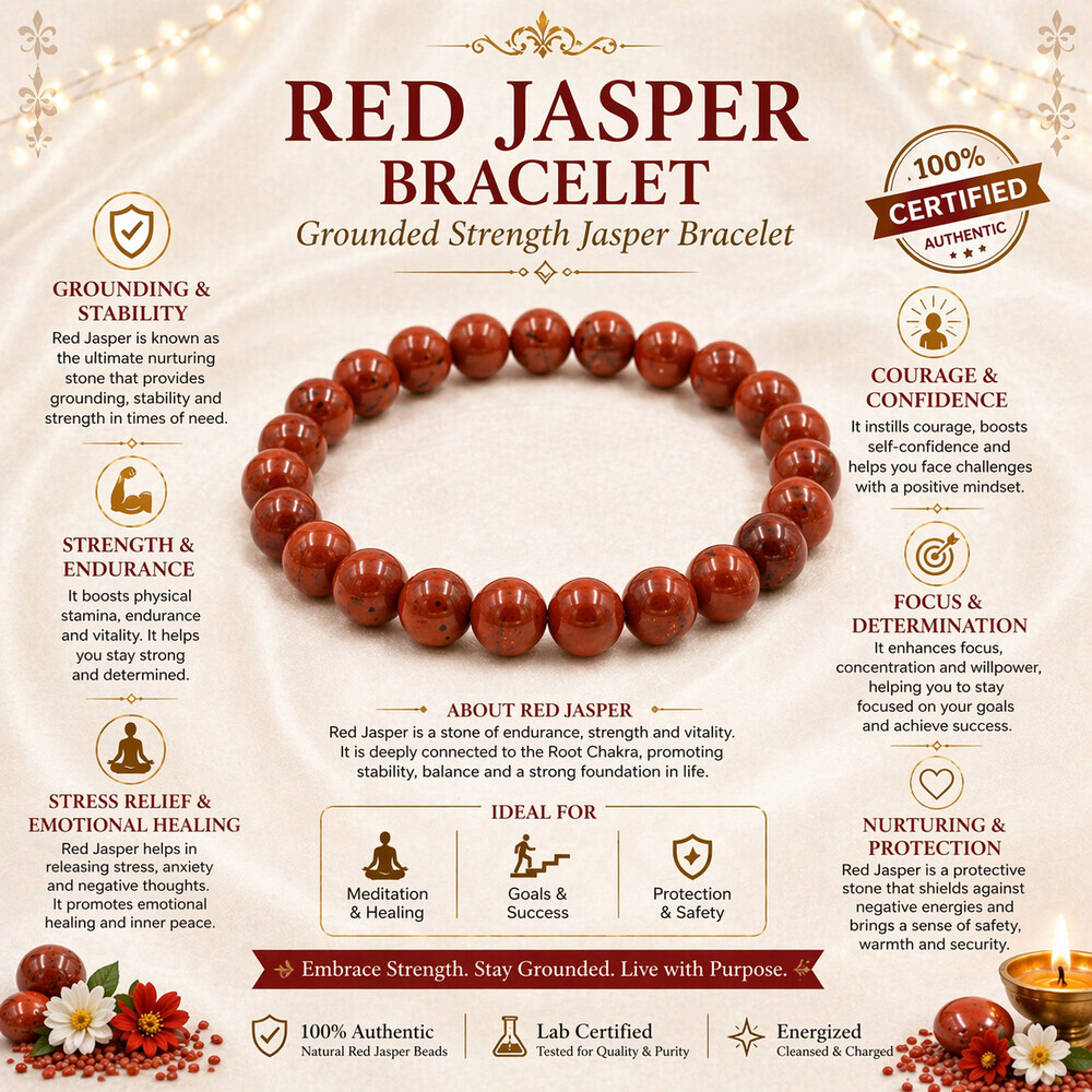 Red Jasper Bracelet – Grounded Strength Jasper Bracelet