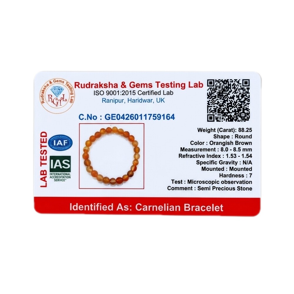 Carnelian Bracelet – Vital Energy Carnelian Bracelet
