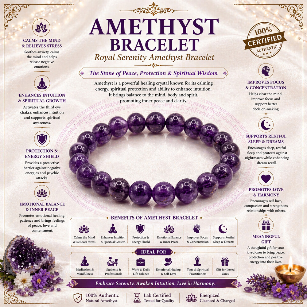 Amethyst Bracelet – Royal Serenity Amethyst Bracelet