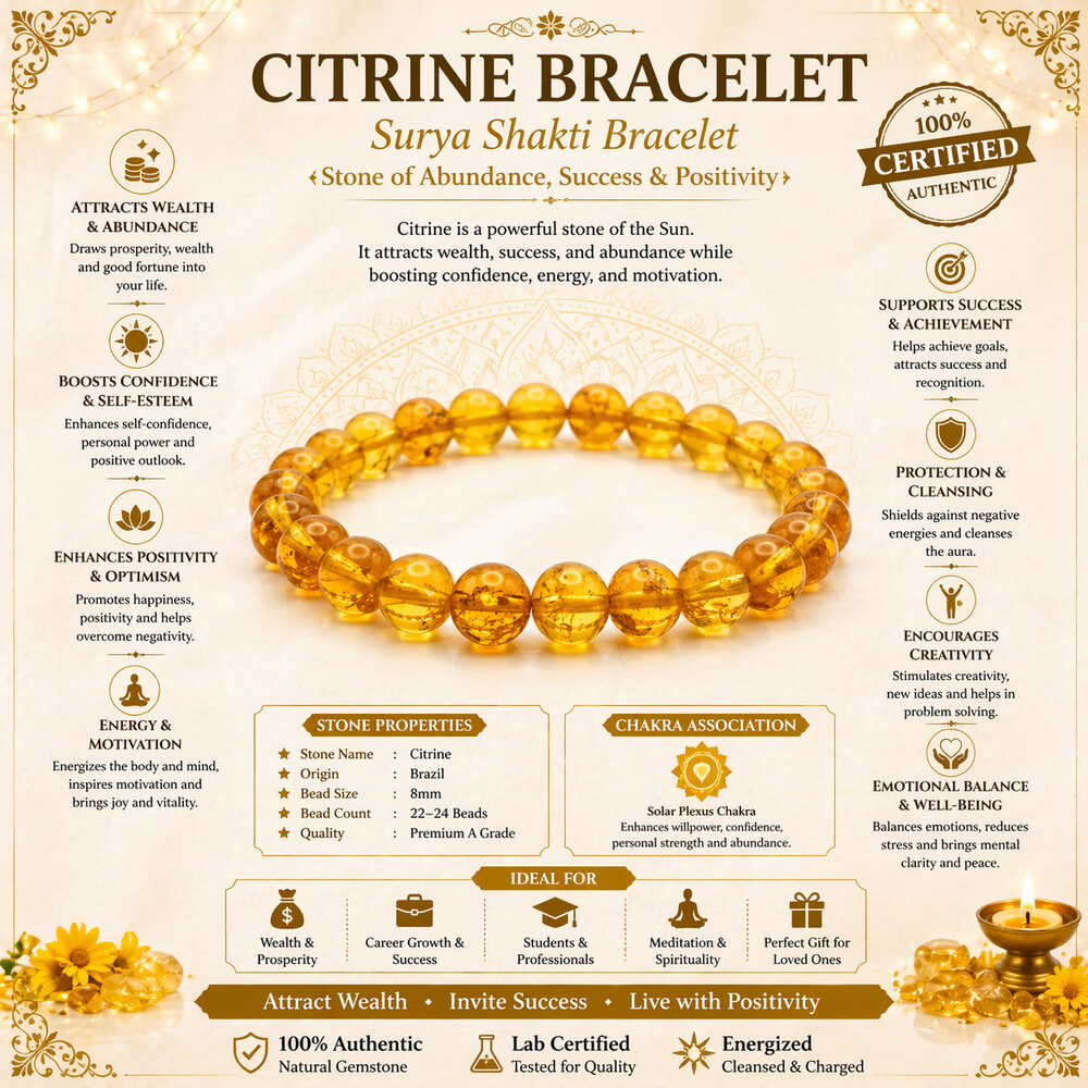 Citrine Bracelet – Abundance Glow Citrine Bracelet