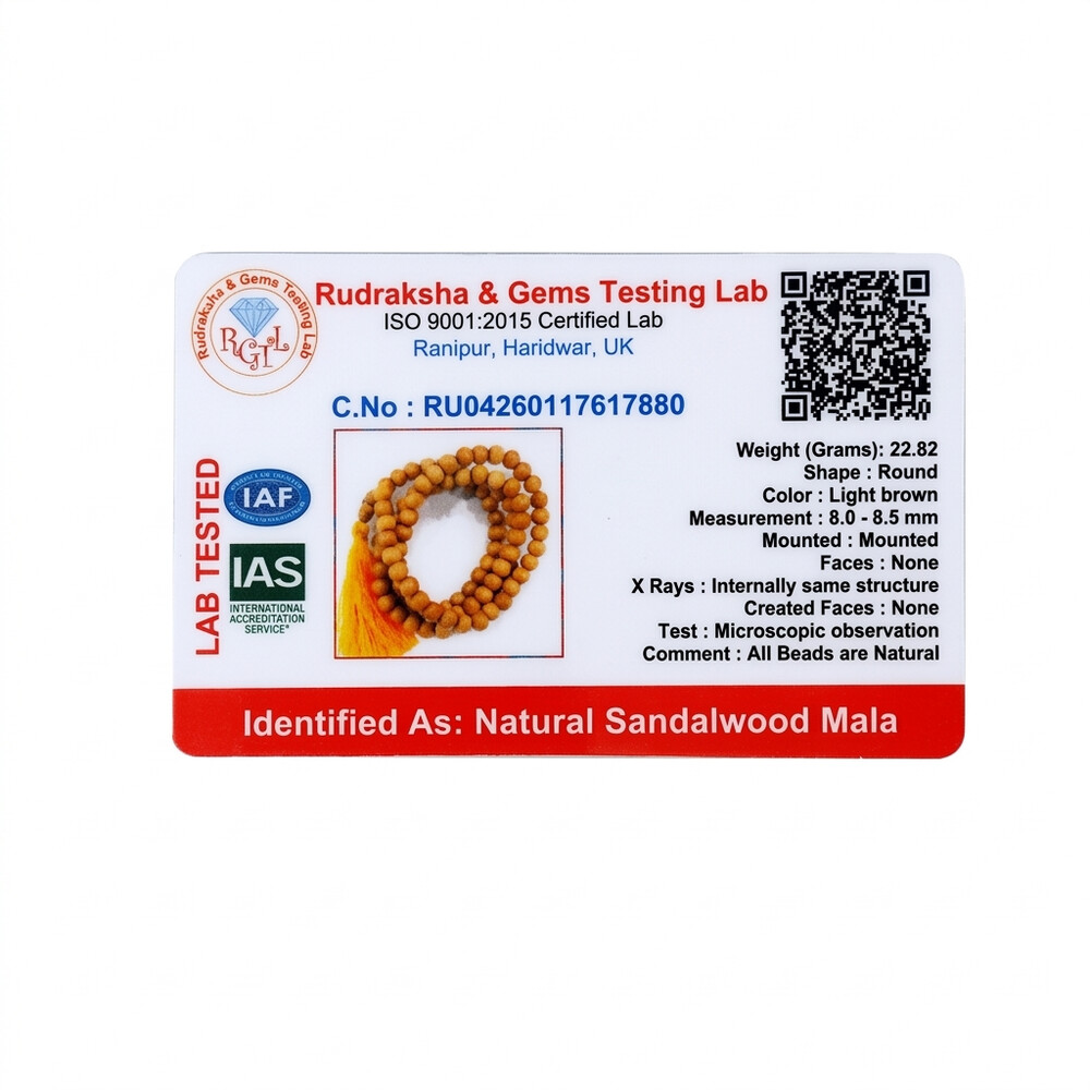 Chandan Mala (White) – Shwet Chandan Shanti Mala