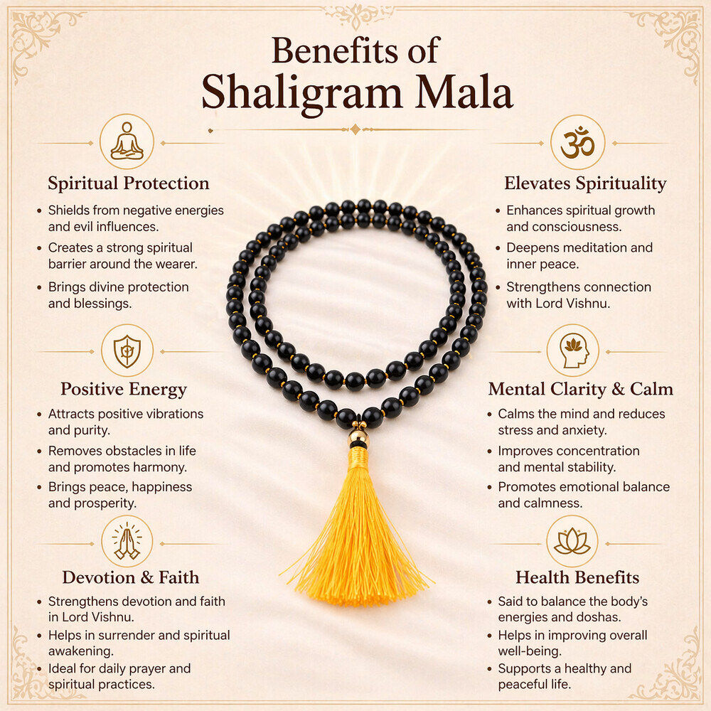 Shaligram Mala – Shaligram Vishnu Mala