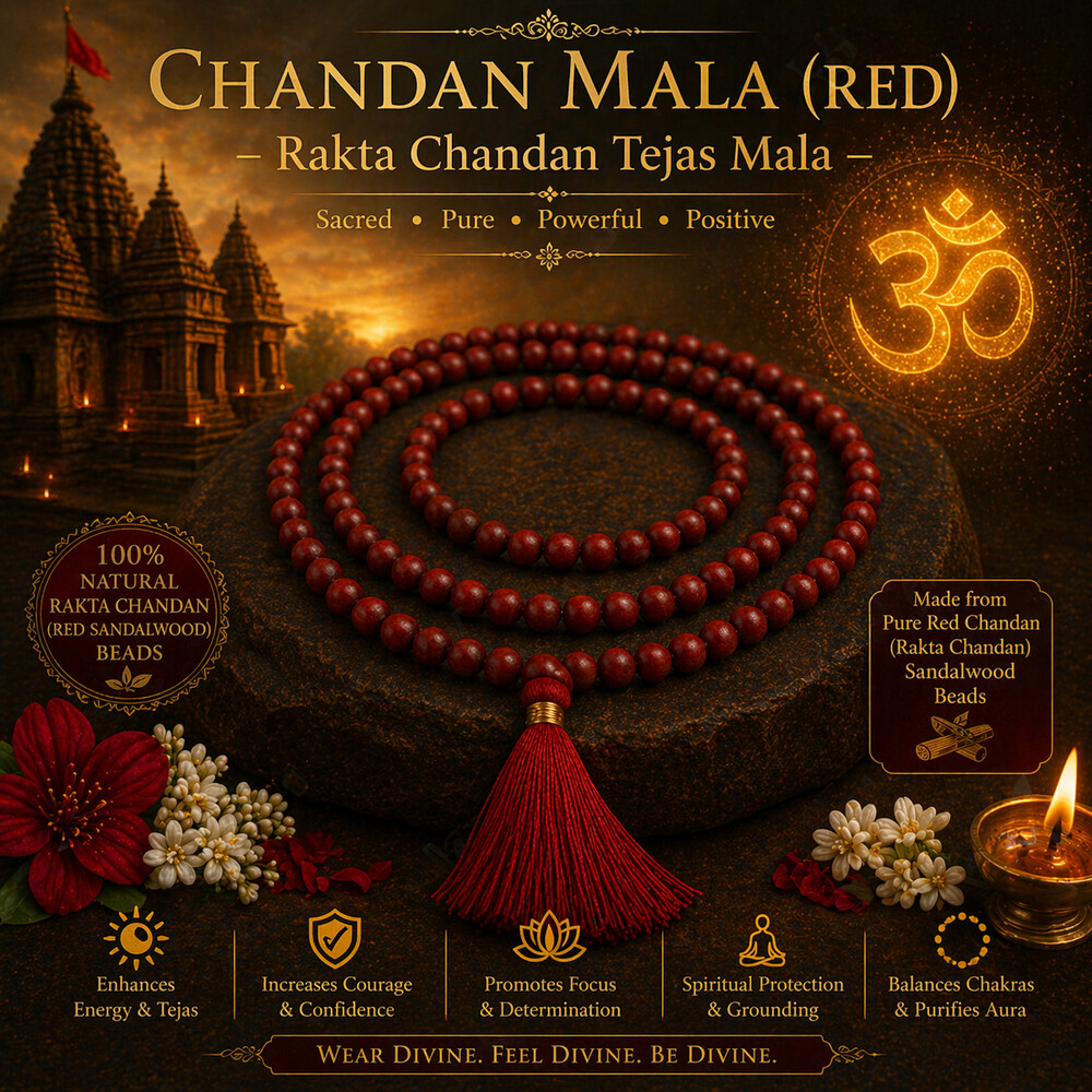 Chandan Mala (RED) – Rakta Chandan Tejas Mala