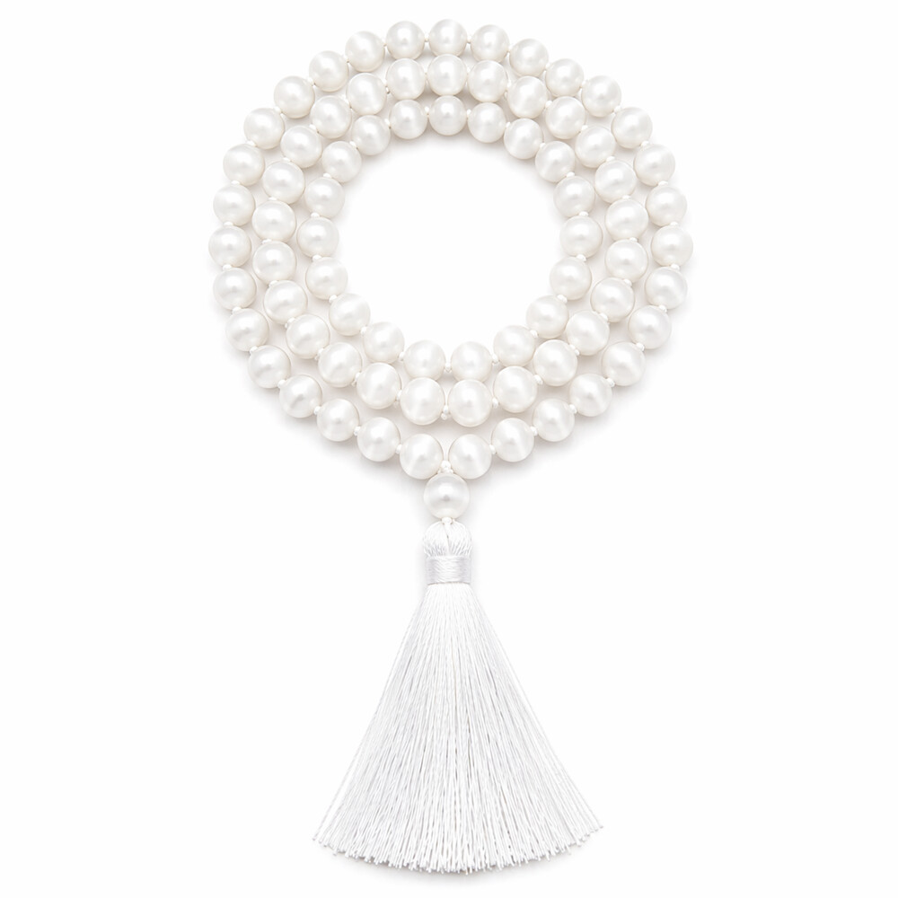 Selenite Mala – Soma (moon, calm, divine nectar)