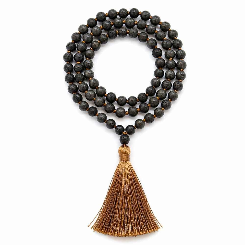 Pyrite Mala – Kubera (wealth deity, abundance)