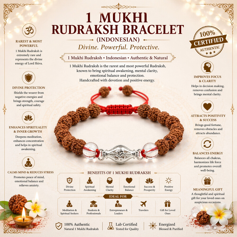 1 Mukhi Rudraksha Bracelet (Indonesian)