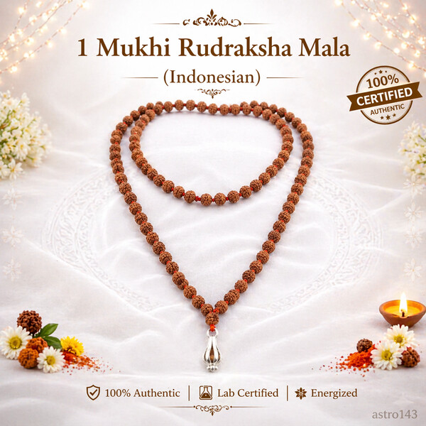 1 Mukhi Rudraksha Mala (Indonesia) 