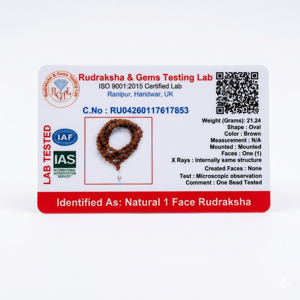 1 Mukhi Rudraksha Mala (Indonesia) 
