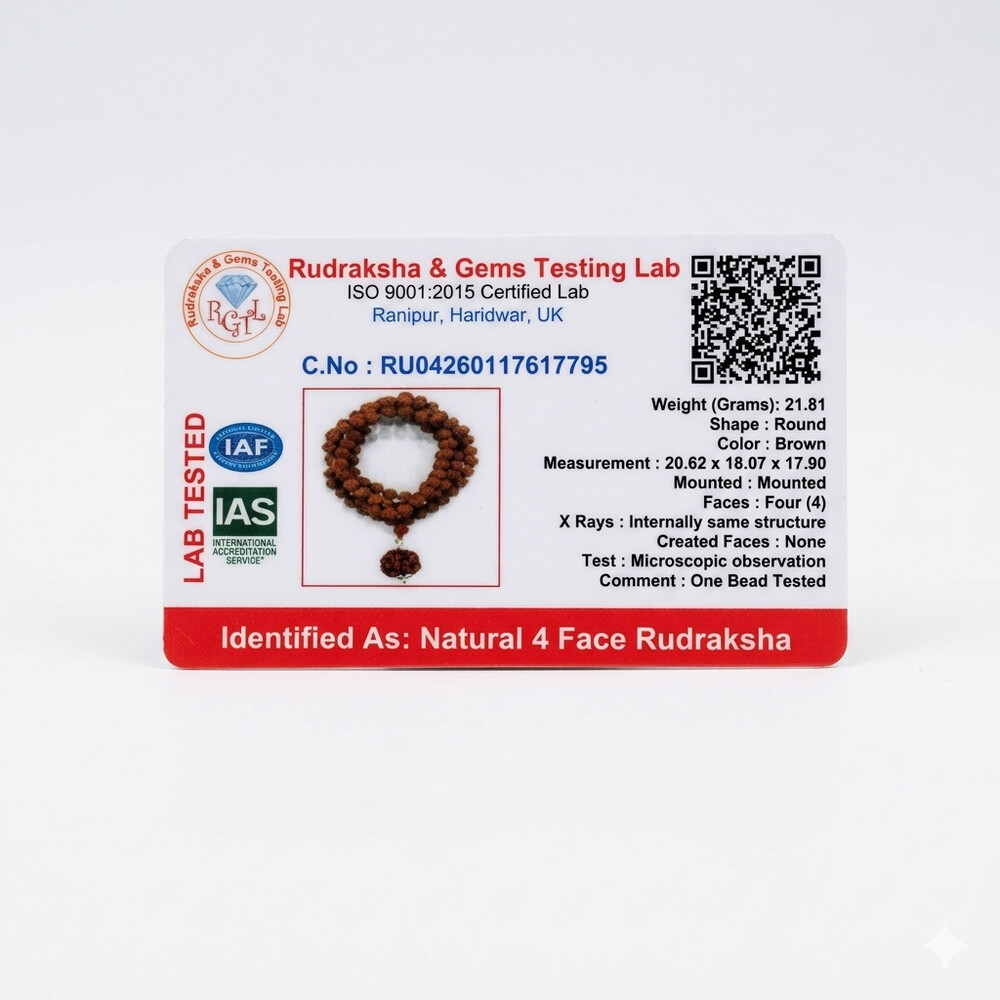 4 Mukhi Rudraksha Mala (Nepali) 