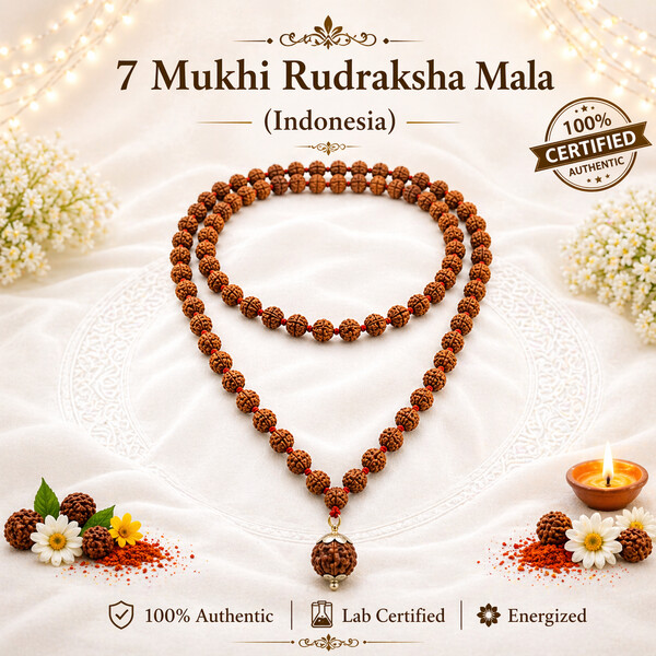 7 Mukhi Rudraksha Mala (Indonesia)