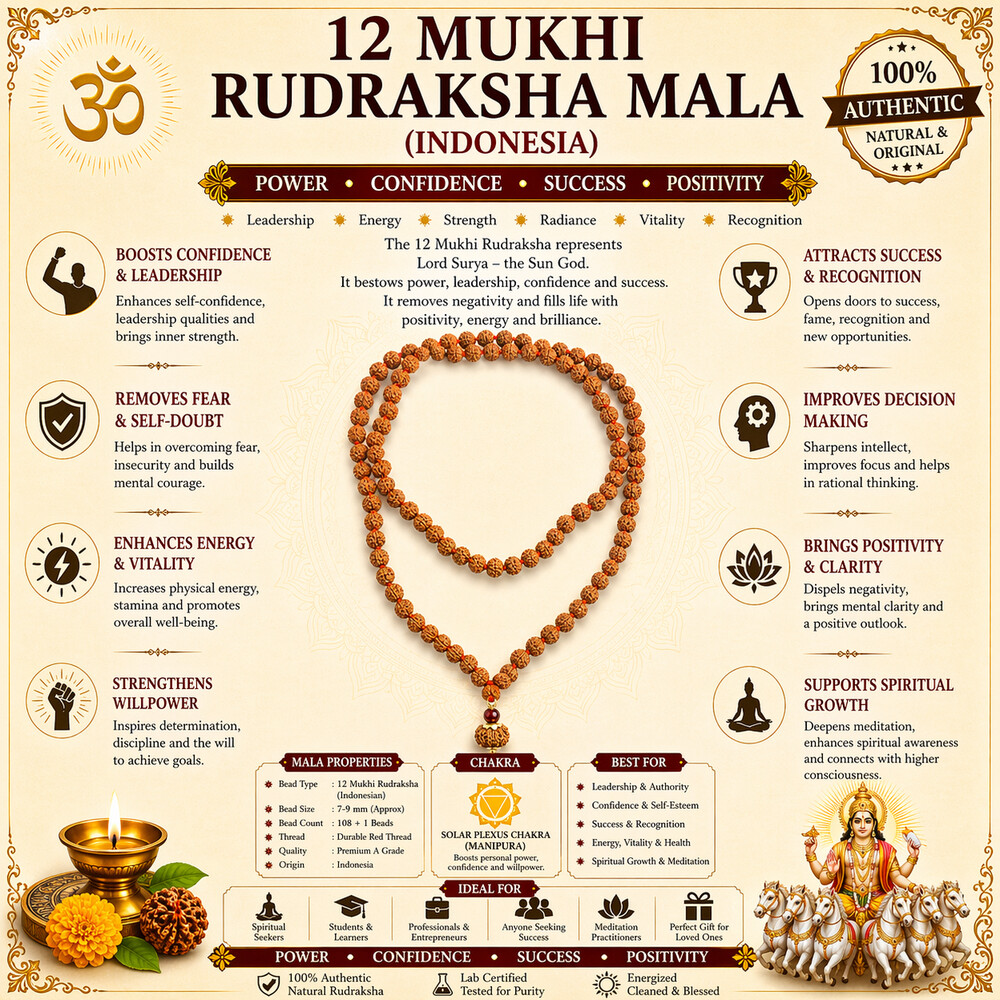 12 Mukhi Rudraksha Mala (Indonesia) 