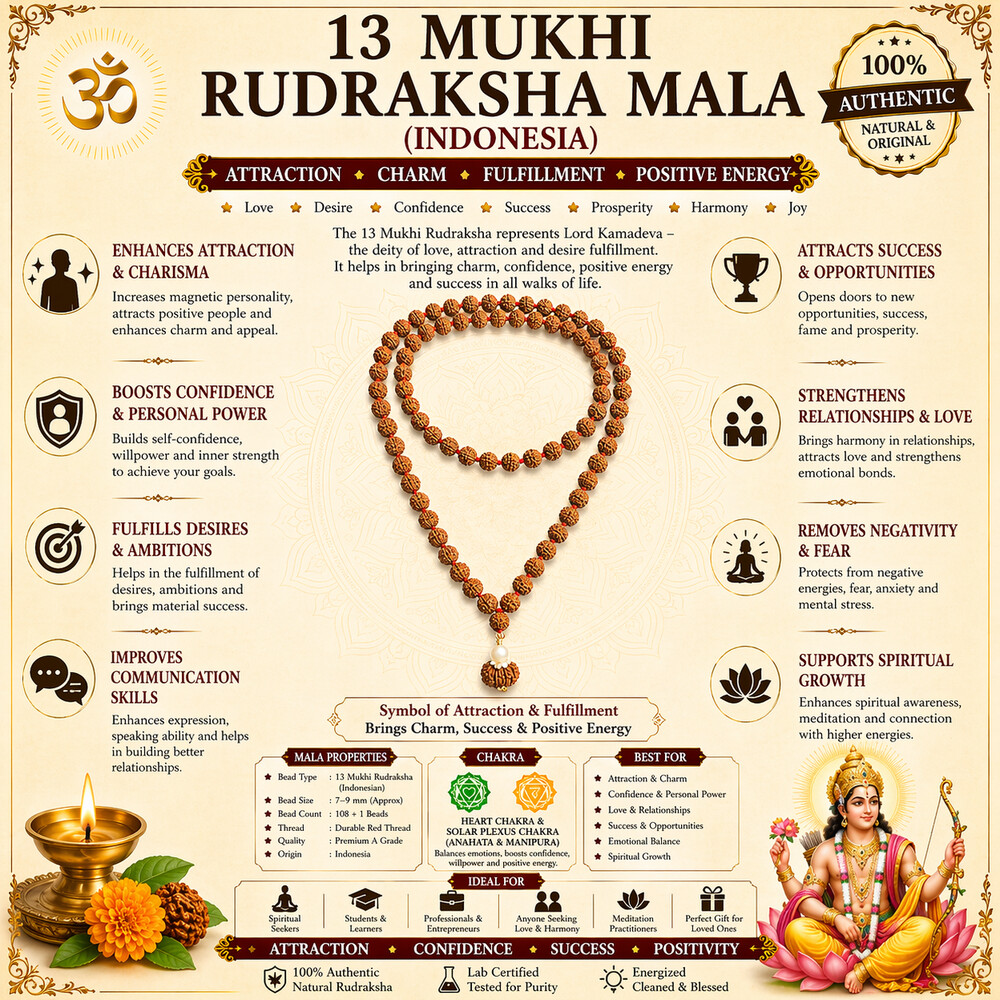 13 Mukhi Rudraksha Mala (Indonesia)