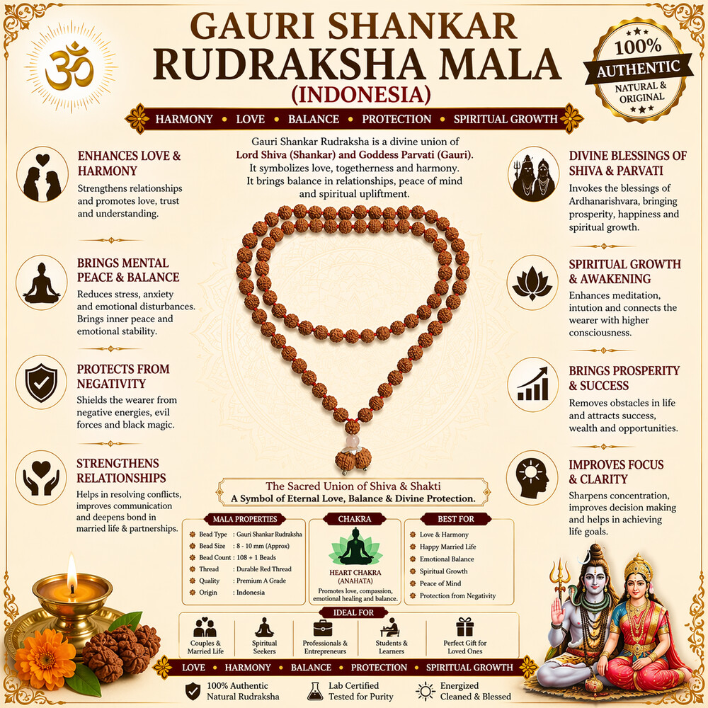 Gauri Shankar Rudraksha Mala (Indonesia)