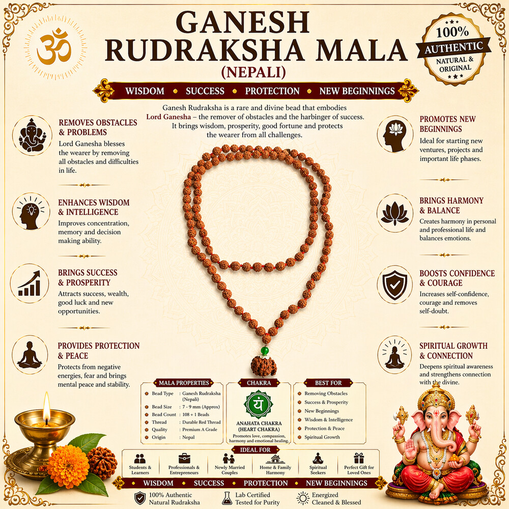 Ganesh Rudraksha Mala (Nepali)