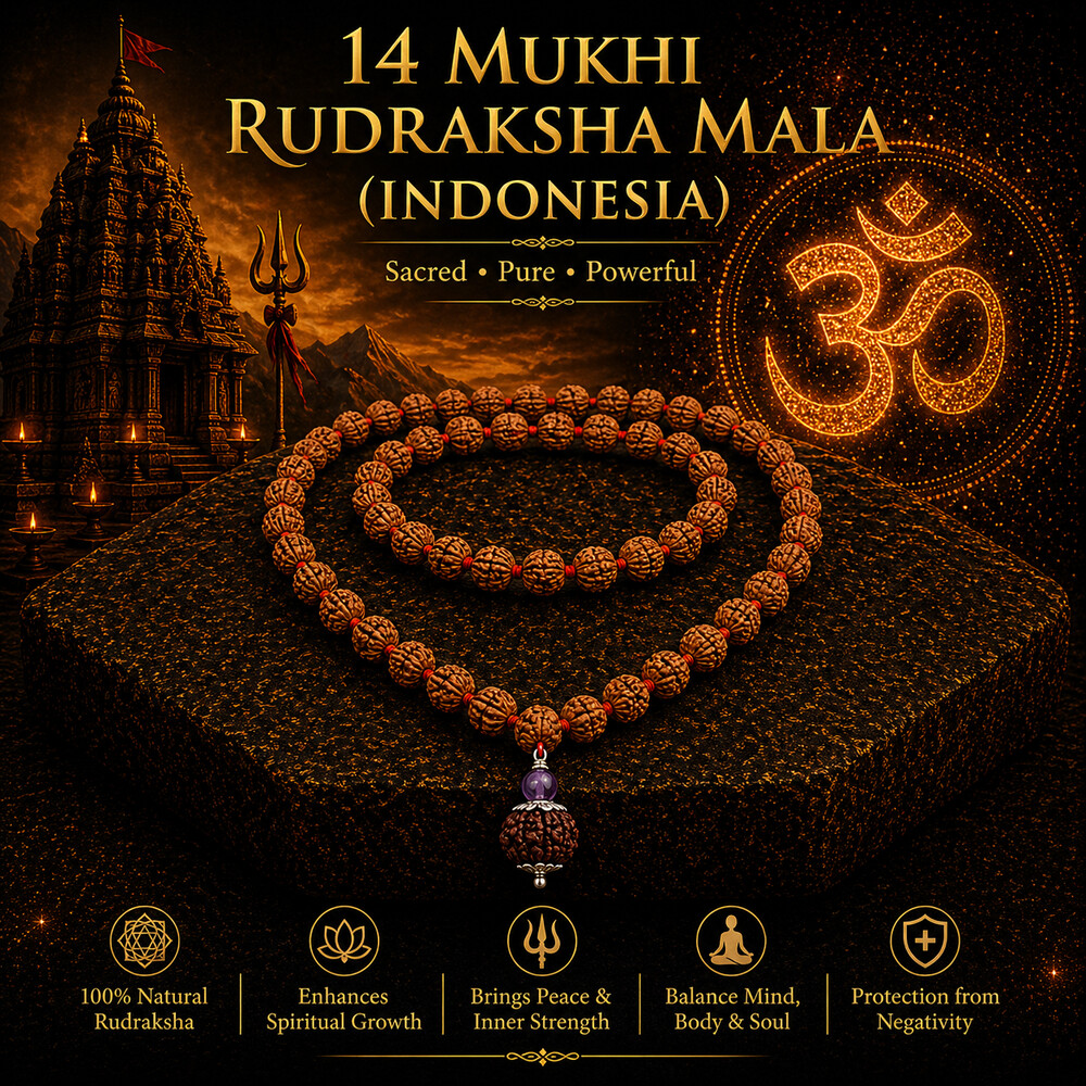 14 Mukhi Rudraksha Mala (Indonesia)