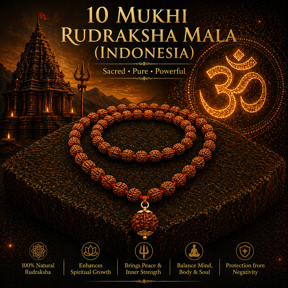 10 Mukhi Rudraksha Mala (Indonesia)