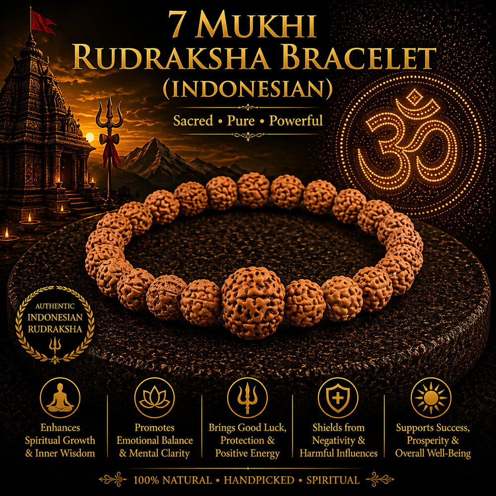 7 Mukhi Rudraksha Bracelet (Indonesian)
