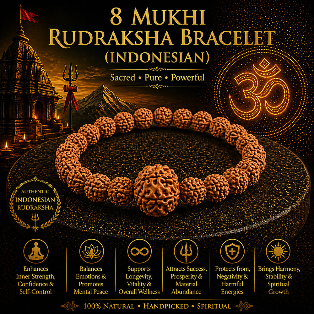 8 Mukhi Rudraksha Bracelet (Indonesian)