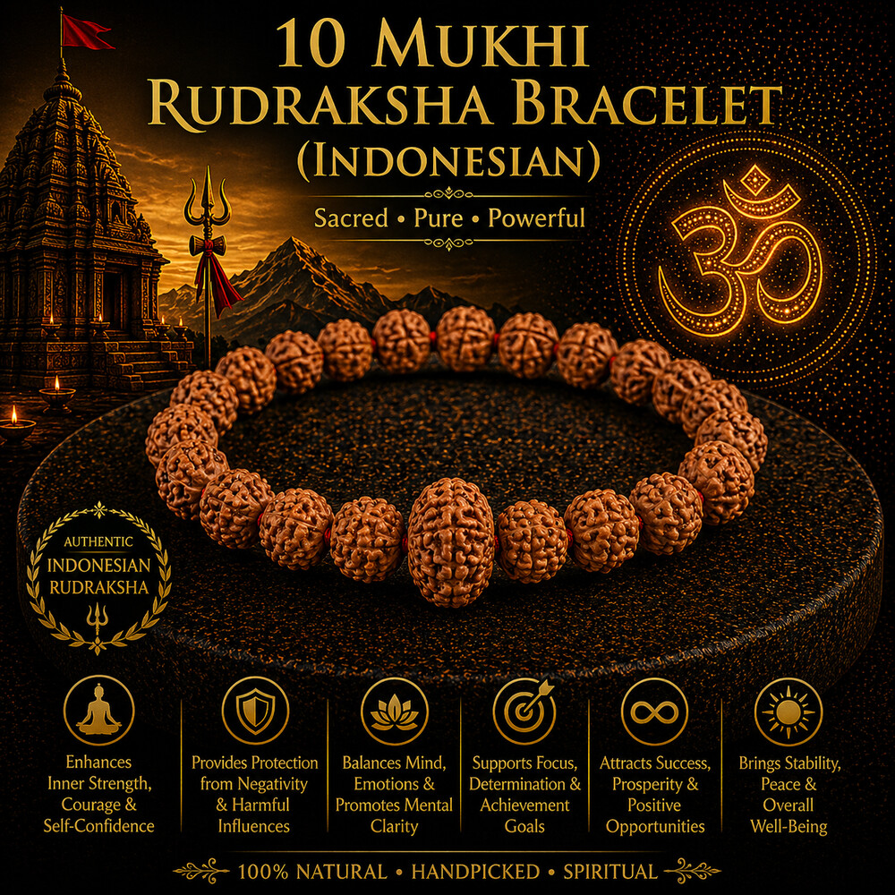 10 Mukhi Rudraksha Bracelet (Indonesian)