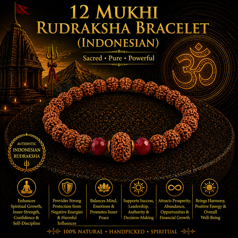 12 Mukhi Rudraksha Bracelet (Indonesian)