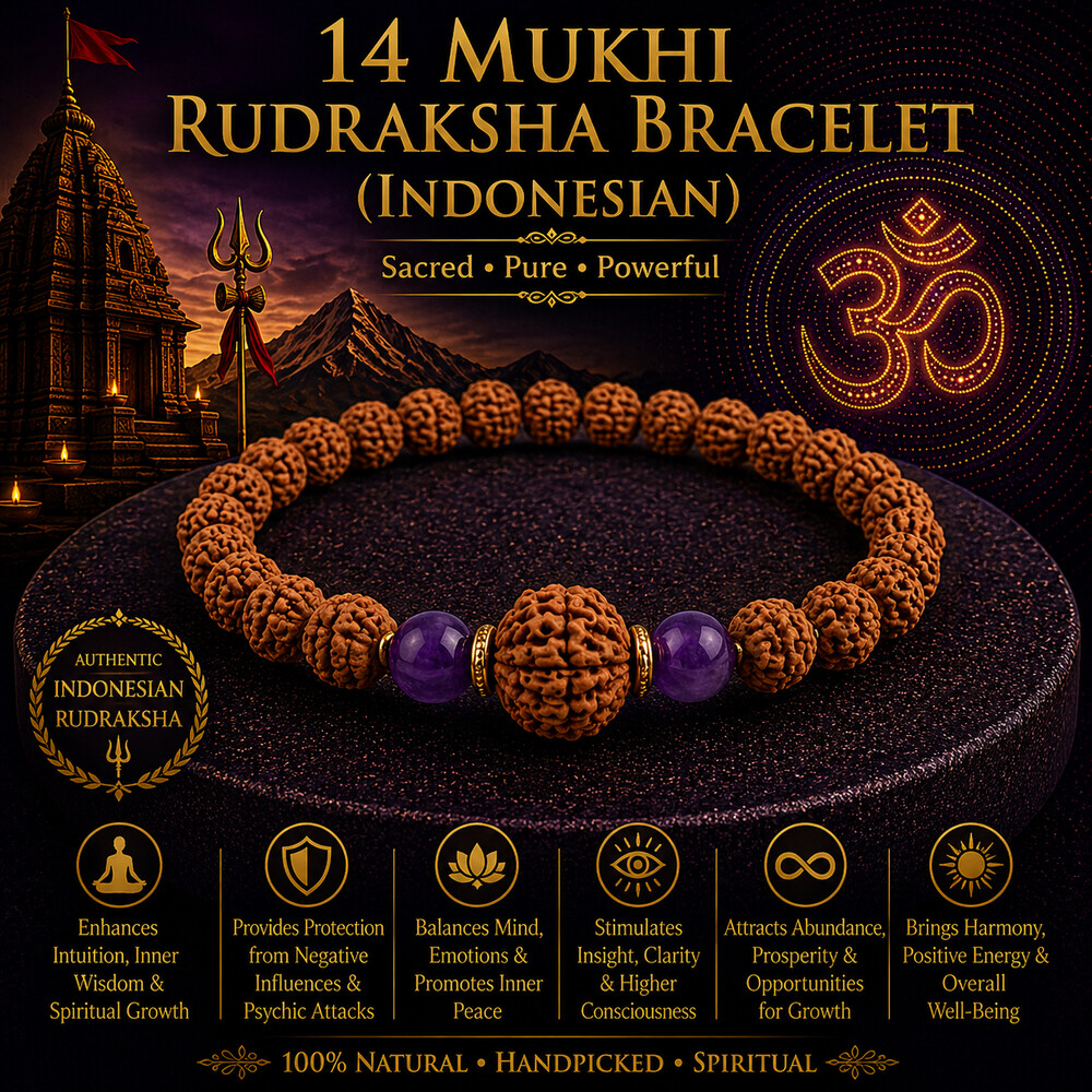 14 Mukhi Rudraksha Bracelet (Indonesian)