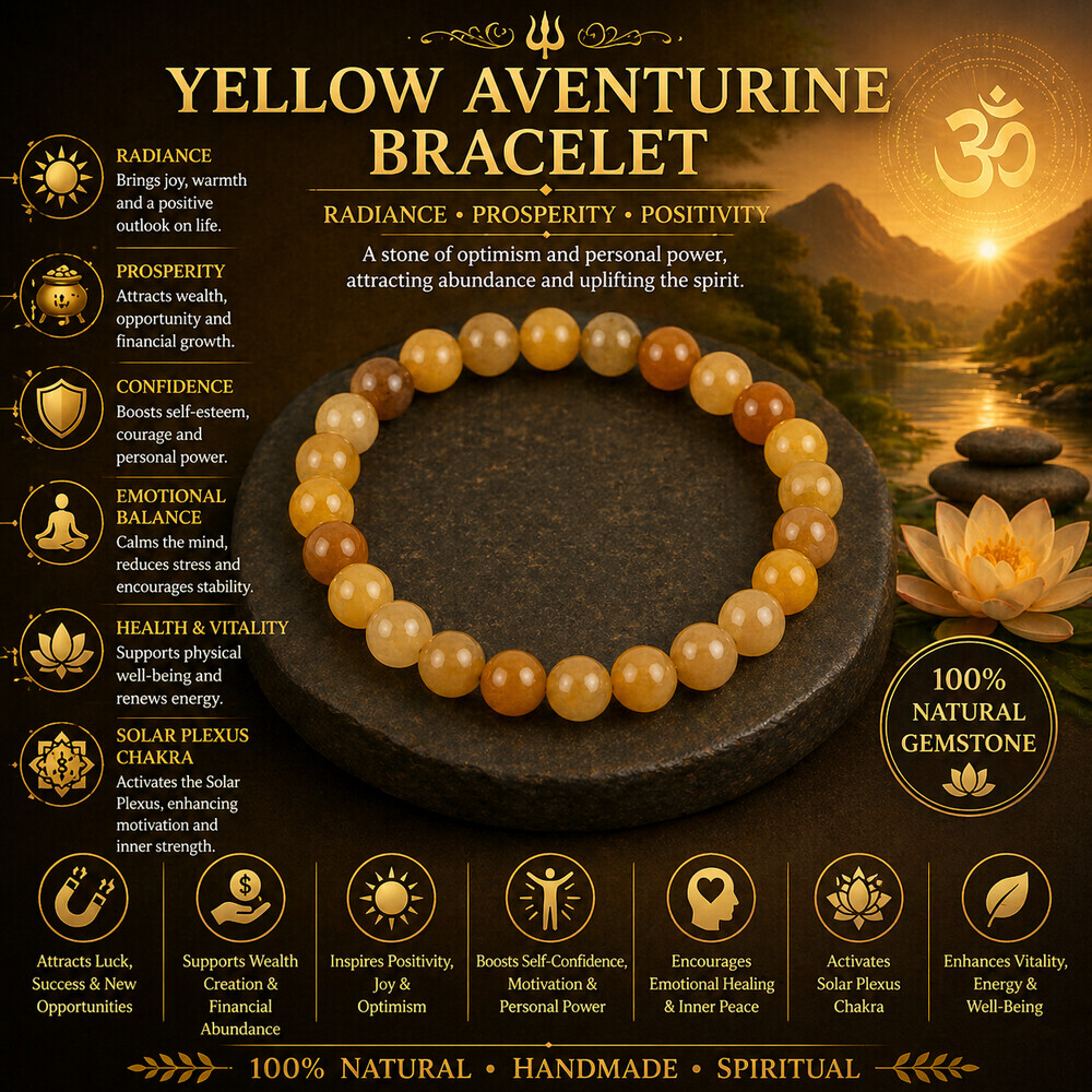 Yellow Aventurine Bracelet – Golden Fortune Aventurine Bracelet