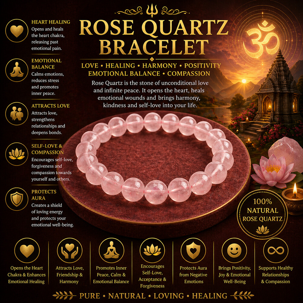 Rose Quartz Bracelet – Divine Love Rose Quartz Bracelet