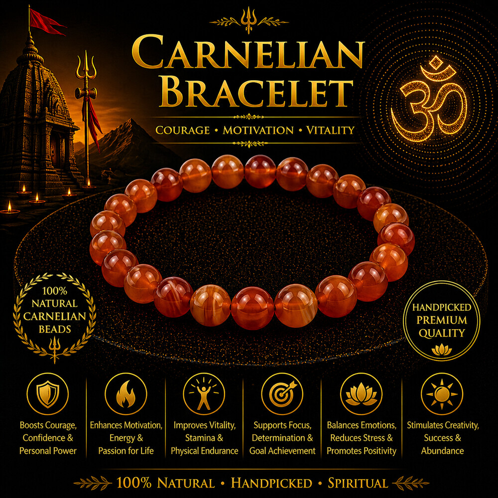 Carnelian Bracelet – Vital Energy Carnelian Bracelet