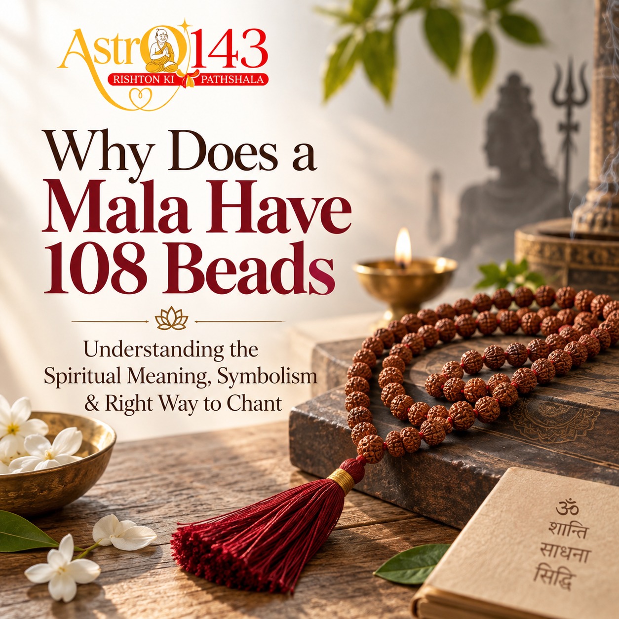 Why Does a Mala Have 108 Beads? Understanding the Spiritual Meaning, Symbolism & Right Way to Chant