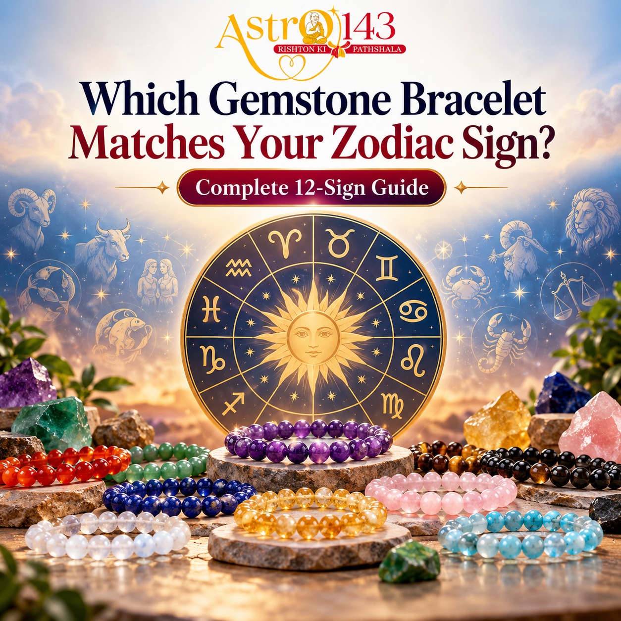 Which Gemstone Bracelet Matches Your Zodiac Sign? Complete 12 Sign Guide